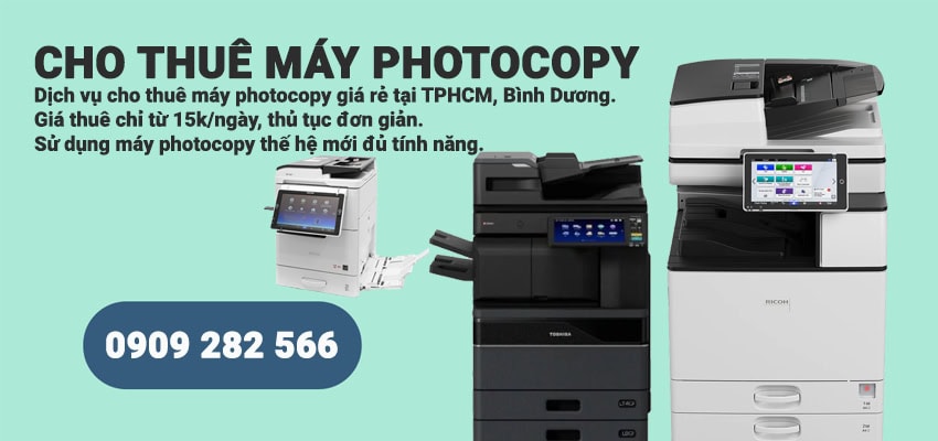 Giá thuê máy photocopy - Giải pháp tối ưu chi phí và hiệu quả cho doanh nghiệp hiện đại